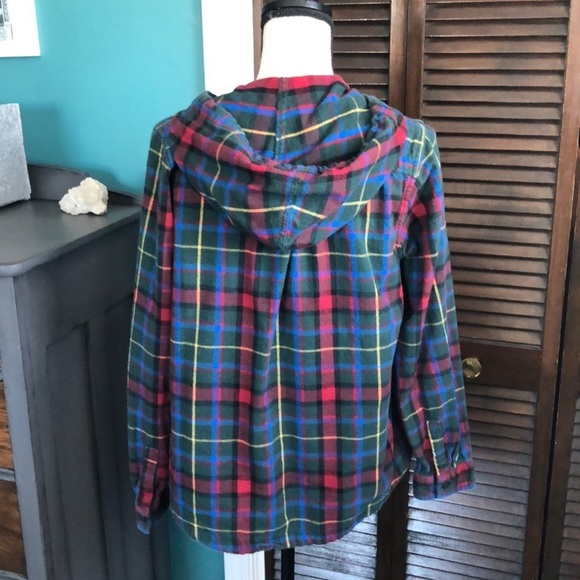 L. L. Bean flannel hoodie - zip - relaxed fit - Picture 4 of 5